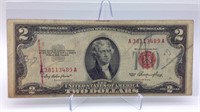 1953 Red Seal $2 Bill