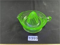 Green Uranium Glass Citrus Reamer