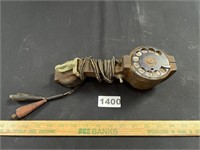 Antique Lineman's Telephone Butt Set