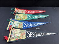 1968 Illinois Sesquicentennial Pennants