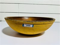 22" Painted Wooden Bowl