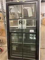 Black Double Hung Window w/ Screen