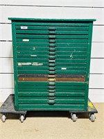 Painted Printers Cabinet