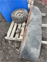 Trailer hitch mudflap, Ross hydraulic motor,