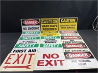 Large Lot of Safety Signs