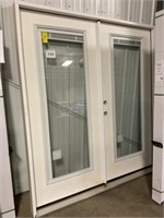 6/0 6/8 Fiberglass Entry door w/internal blinds