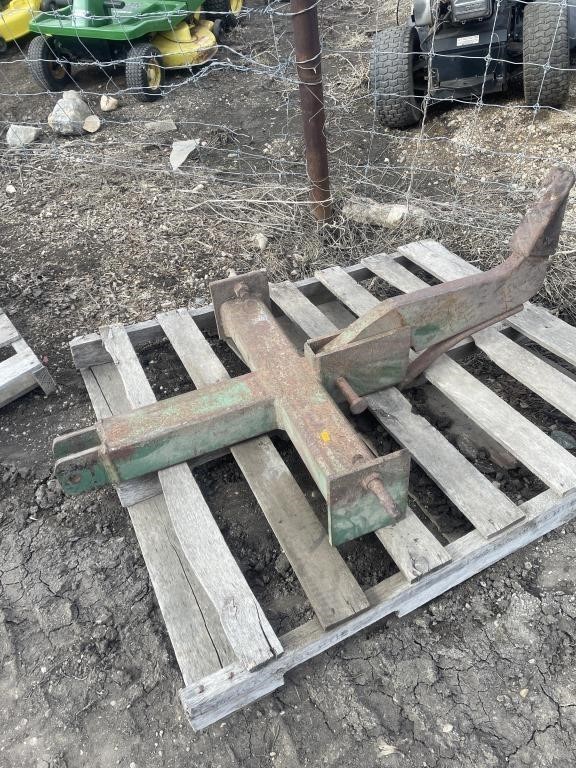 Shop built 3-point hitch cable trencher