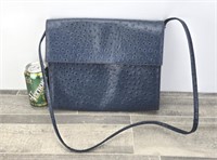 VINTAGE FRENCHY OF CA BLUE OSTRICH SKIN PURSE