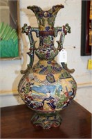 Chinese Cloisonne Vase 16.5" tall