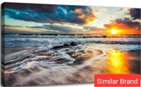 Yxbhhym-Beach Decor Ocean Canvas Wall Art Bedroom