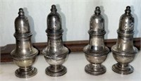 Sterling Salt and Pepper Shakers (4)