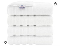 Luxury 4 Piece Bath Towel Set 27x54 in