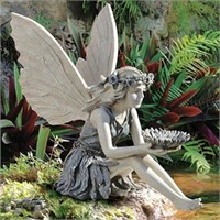 Lot of 2
QMCAHCE Sitting Fairy Statue, Angel Garde