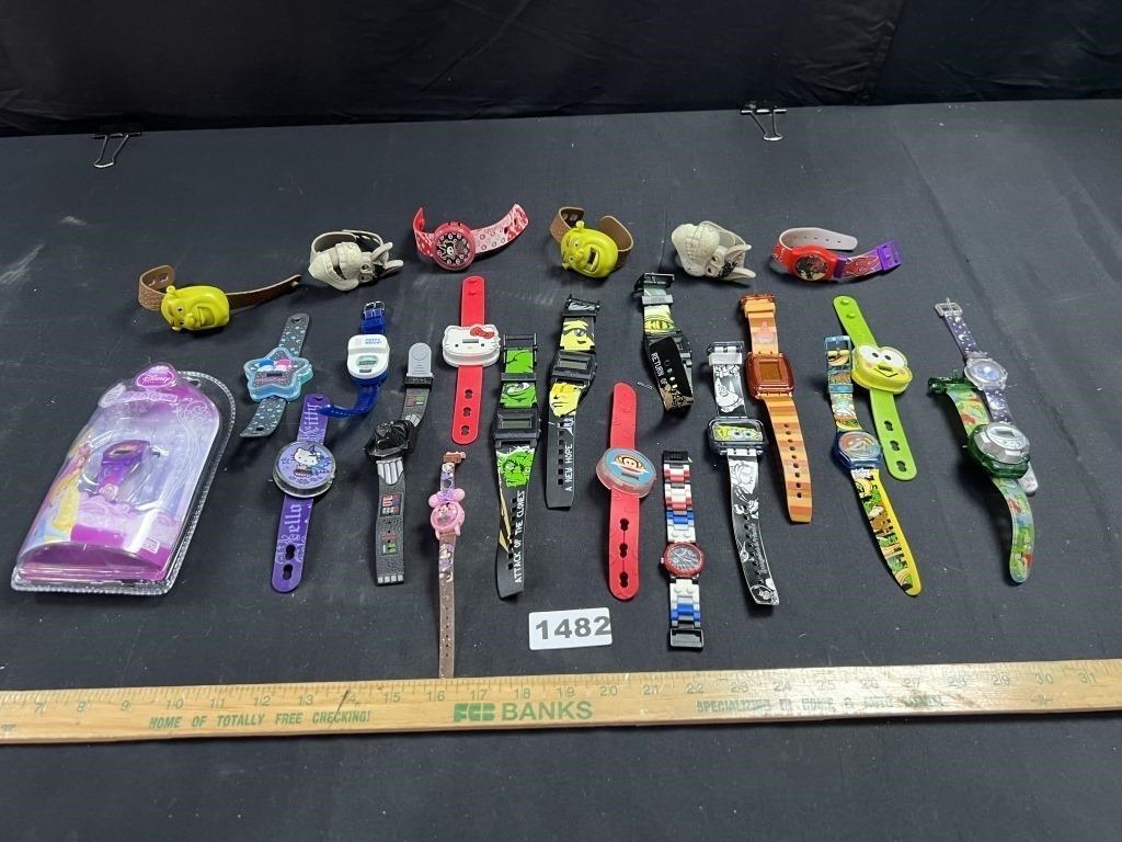 Large Lot of Kids Watches