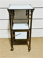 Brass & Marble Side Table