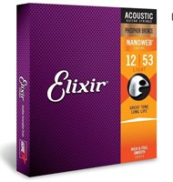 elixir acoustic guitar strings 12-53