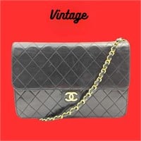 Vintage Chanel Quilted Clutch W/ Chain