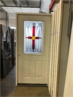 36" RH Steel 2 Panel Exterior Door