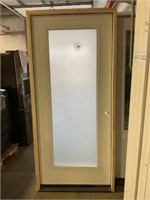 36" LH Steel FV Exterior Door W/ Privacy Glass