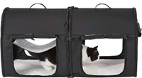 Portable Double Soft-Sided Pet Kennel, Twin Compar