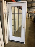 36" LH Steel 15-lite Exterior Door