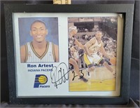 Autographed Ron Artest Indiana Pacers