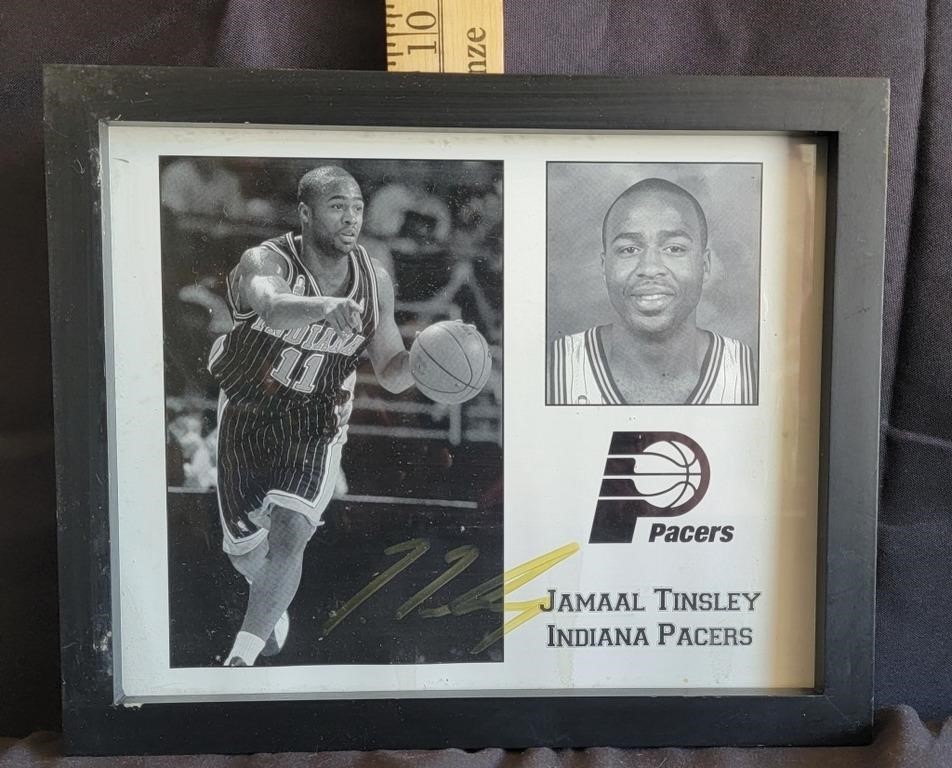 Autographed Jamaal Tinsley Indiana Pacers