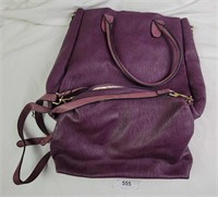 2 Purple Leather Bags