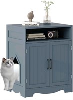 HOME BI Cat Litter Box Enclosure, Cat Litter Box F