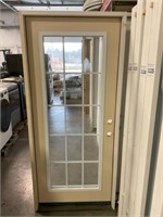 34" LH Fiberglass 15 Lite Exterior Door