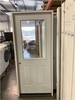 34" RH Steel 2 Panel Exterior Door