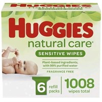Huggies Natural Care Baby Wipes Unscented 6 Refill
