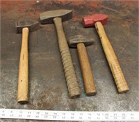 4 Bench Hammers / Machinist's Hammers