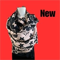 New market sample silk Designer look scarf