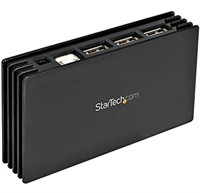 Startech ST7202USB 7 Port Black USB 2.0 Hub