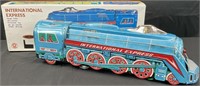 Vintage Train Friction Tin Toy