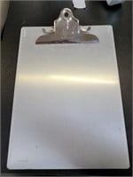 Metal clipboard with ruler on side