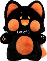 Lot of 3
PEACHCAT Cute Black Cat Plush Pillow Kitt