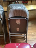 6 Metal Cushioned Folding Chairs SEE DESCRIP