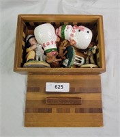 Filled Vintage Wood Box