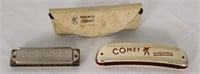 PAIR OF HOHNER COMET HARMONICAS