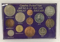 Complete Decimal Issue, Great Britain