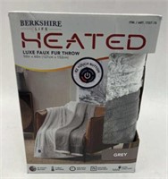Berkshire Life Luxe Faux Fur Heated Throw