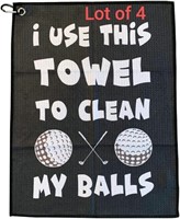 Lot of 4 SHANKITGOLF Golf Towel Funny Gag Gift Cle