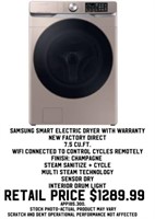 Samsung Smart Electric Dryer w/ Warranty