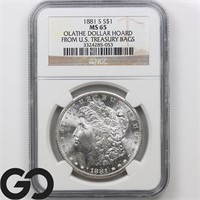 1881-S Morgan Silver Dollar, NGC MS65 Guide: 215