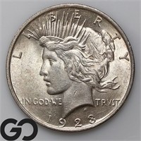 1923 Peace Silver Dollar, BU Bid: 39