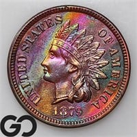 1879 Indian Head Cent, COLOR, Gem BU+ Bid: 450