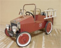 Fire Truck Style Metal Pedal Car.