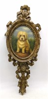 Pet Portrait in Ornate Frame.